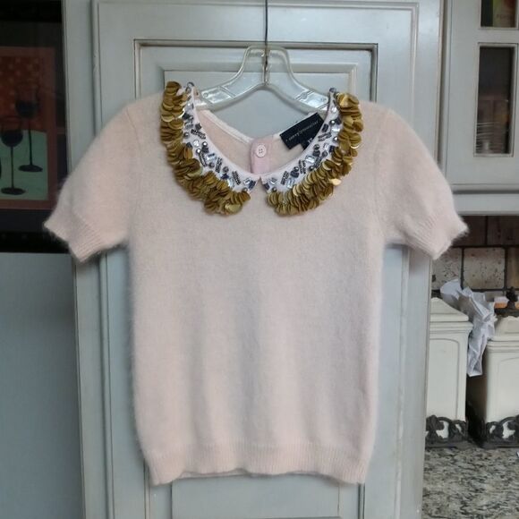 Corey Lynn Calter x Anthropologie  Peter-Pan Paillettes Sweater - Picture 4 of 12